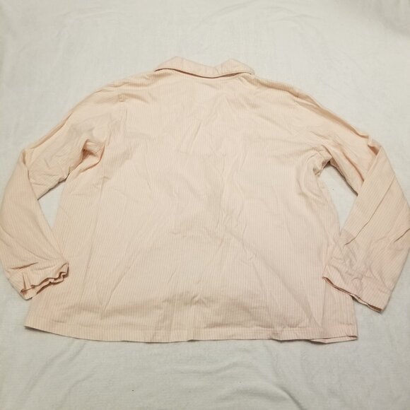 Pink 100% Organic Cotton Striped Pajamas PJ's 2 Piece Set X-Large Poppy & Clay - Picture 12 of 14